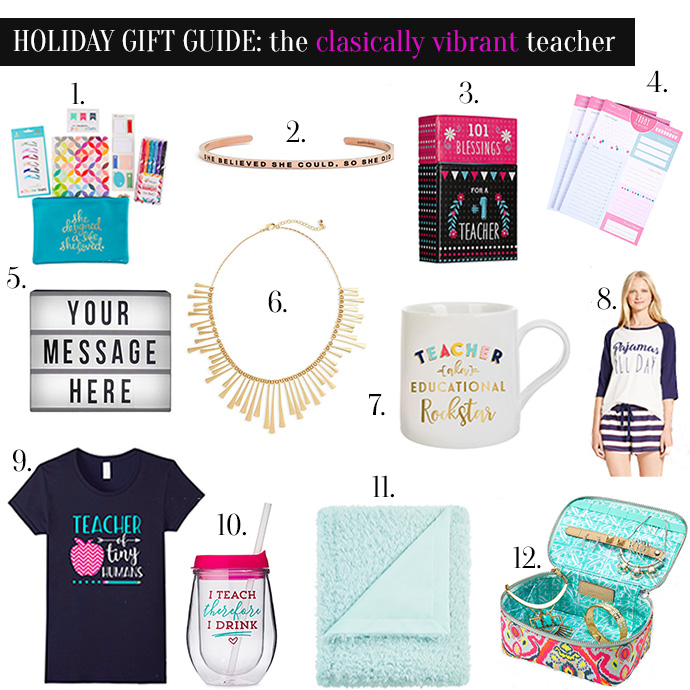 Holiday Teacher Gift Guide: The classically vibrant teacher